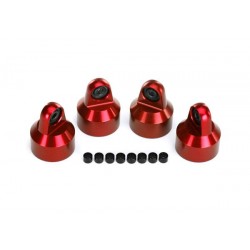 SHOCK CAPS ALUMINUM RED...