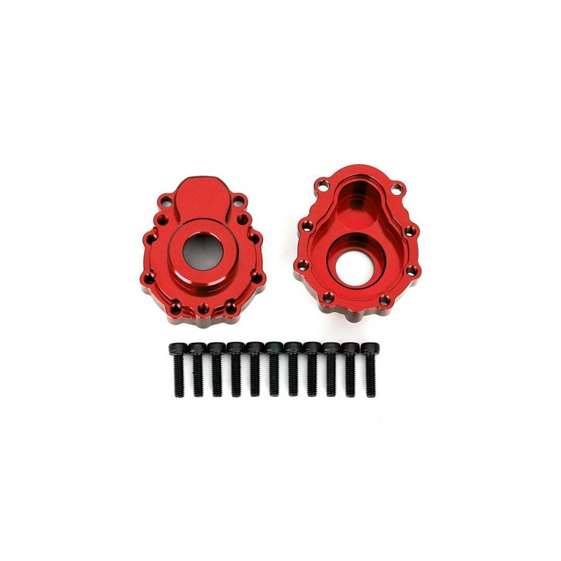 Scatola portali esterni alluminio rosso