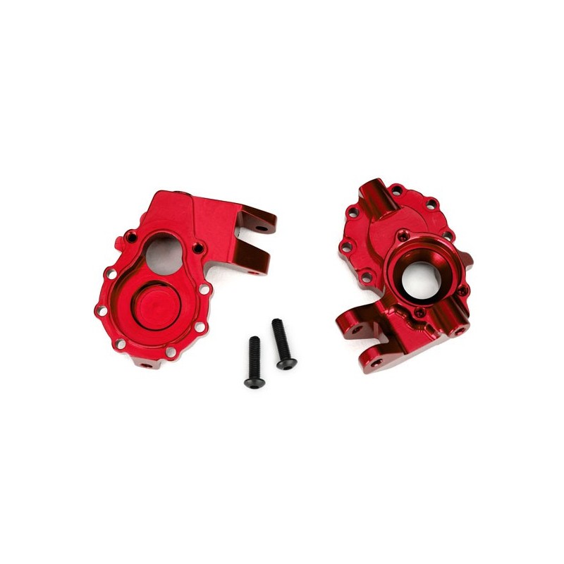 Scatole portali int. ant. DX+SX alluminio rosso