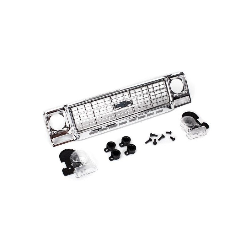 Grille, Chevrolet Blazer (1979)/ grille retainers (4)/ headlight housing (2)/ lens (2)/screws set (fits 8130 body)