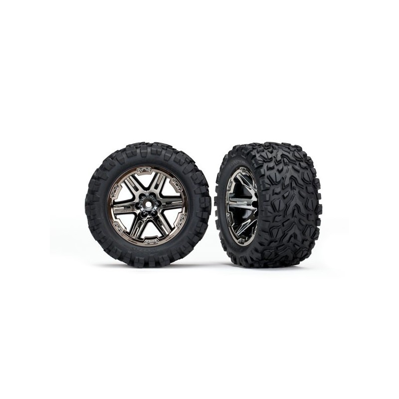 Gomme Talon 2.8 incollate su cerchi Cromati Neri (2)