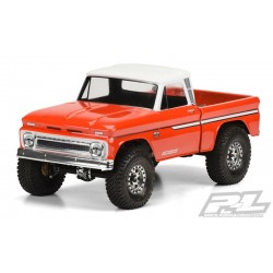 1966 Chevrolet C-10 (Cab+Bed) per SCX10 Trail Honcho 12.3" 313mm trasparente