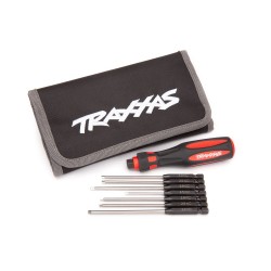 Traxxas Kit Utensili Premium 7pz con innesto da 1/4,incluso manico e astuccio