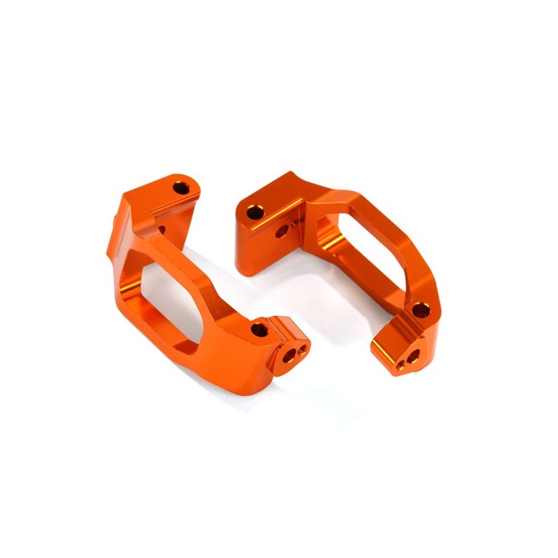 Blocchetti caster "C"  DX + SX - alluminio arancio