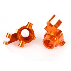 Blocchetti sterzo DX+SX alluminio arancio