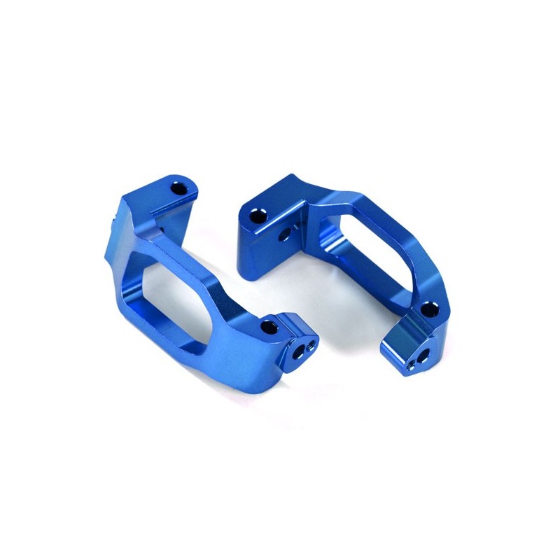 Blocchetti caster "C" DX + SX - alluminio Blu