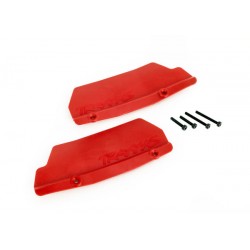 Mud guards, rear, red (left...