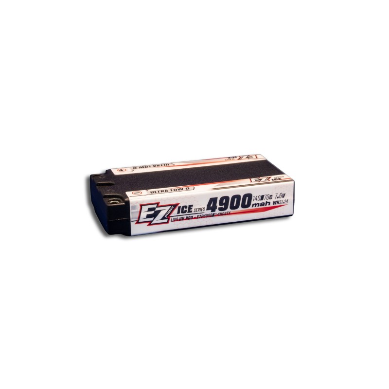 Ezpower 4900mah LCG Shorty 7,6v 2s 140/70c HV PRO Ice Series - 5mm
