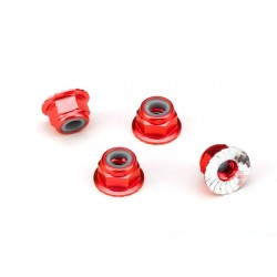 4 mm Red Aluminum Lock Nuts...