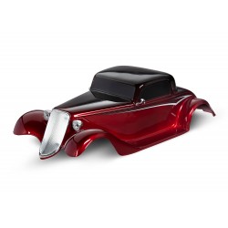 Traxxas 9333R Carrozzeria Factory Five '33 Hot Rod Coupe Verniciata ROSSA,completa di accessori