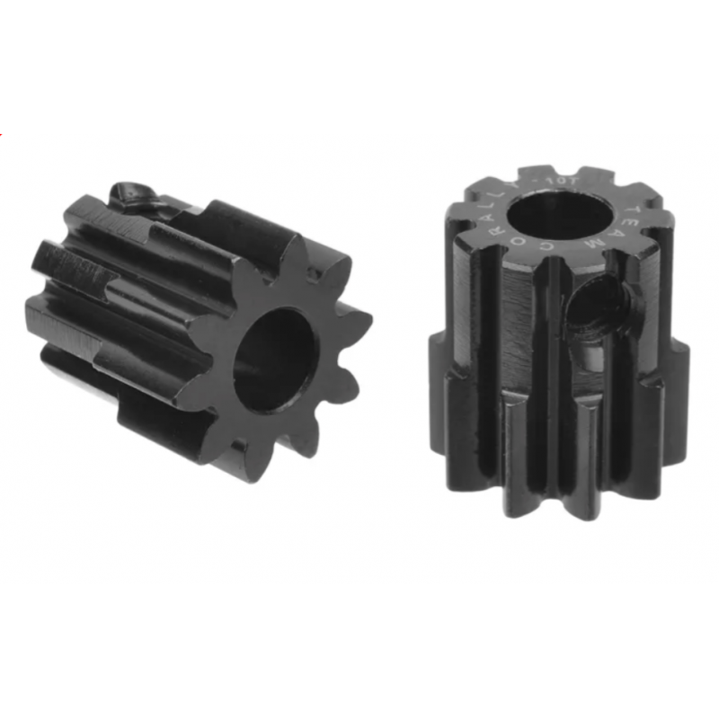 Team Corally - M1.0 Pinion - Short - Hardened Steel - 10 Teeth - Shaft Dia. 5mm