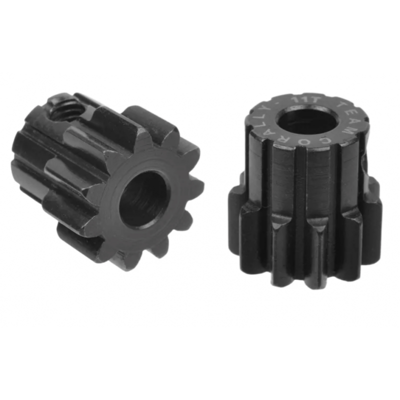 Team Corally - M1.0 Pinion - Short - Hardened Steel - 11 Teeth - Shaft Dia. 5mm 72811
