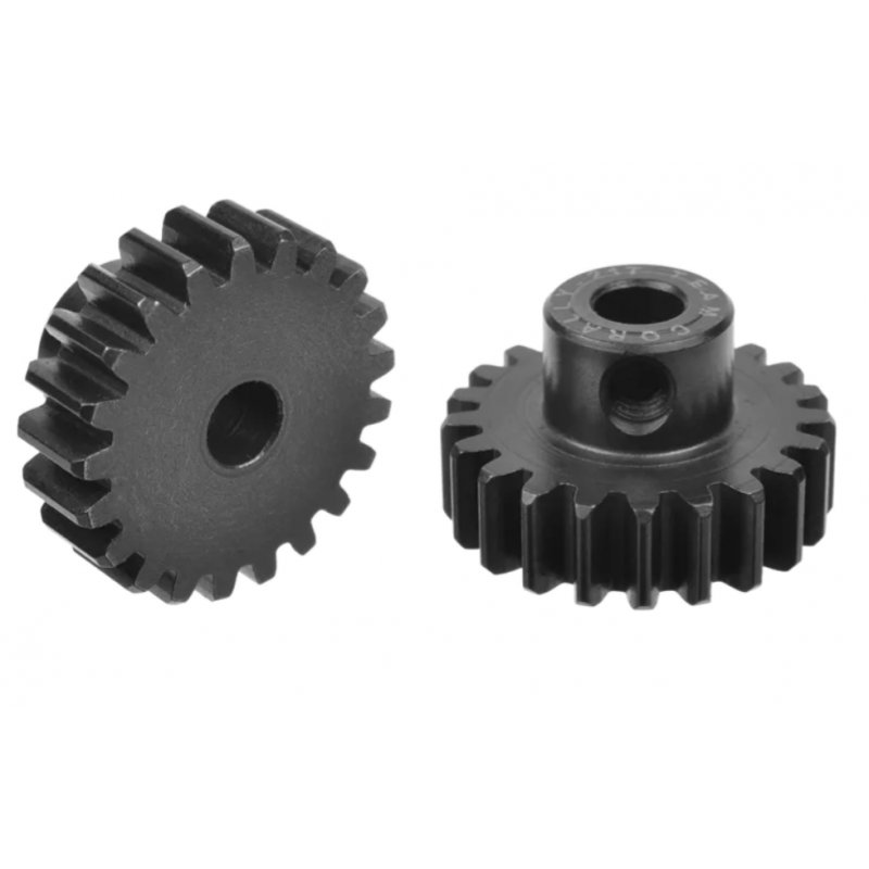 Team Corally - M1.0 Pinion - Short - Hardened Steel - 21 Teeth - Shaft Dia. 5mm 72821