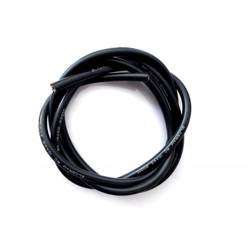 Elceram 10AWG Black ESC Wires 1m | ELC027