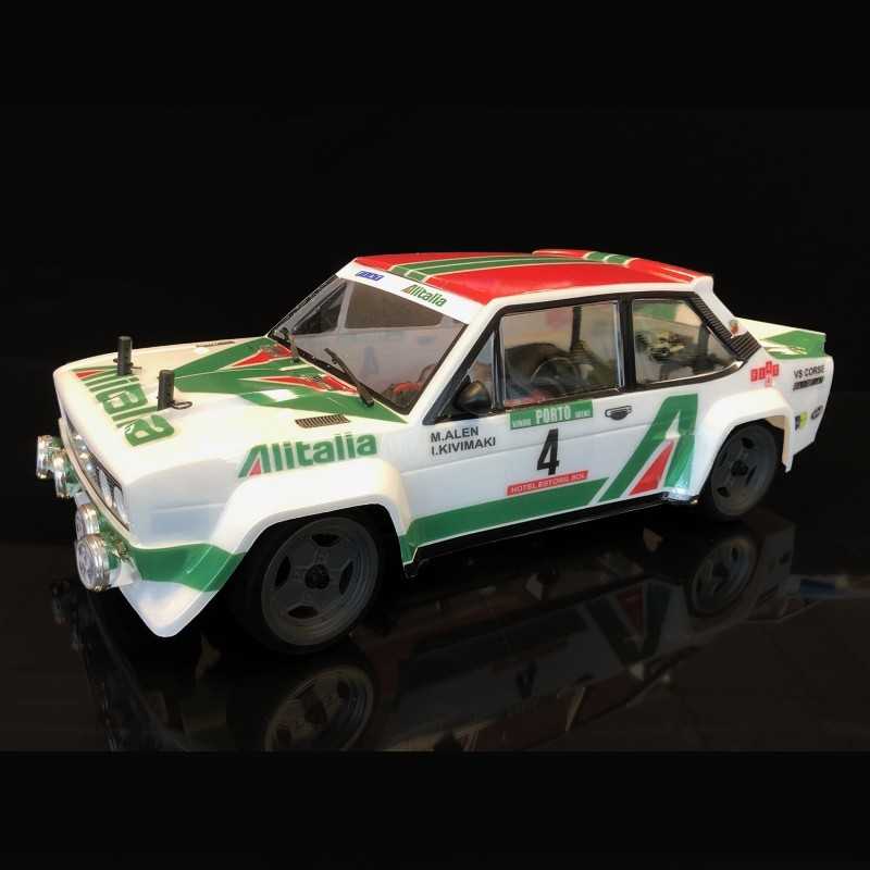 FIAT 131 RALLY carrozzeria trasparente in policarbonato Lexan 1mm con kit decals ALITALIA, + accessori in plastica.