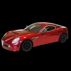 ALFA ROMEO 8C PAINTED BODY WITH DECALS AND ACCESSORIES