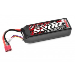 Team Corally Batteria Lipo Power Racing 60C - 5200mAh - 3S - 11,1V - T-Plug - Semi-Soft Case
