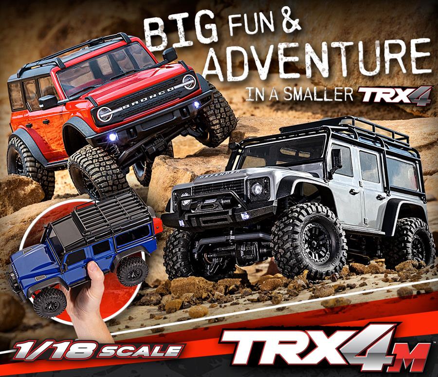 Traxxas 97054-1 TRX-4m 1:18 Scale & Trail Crawler RTR - Land Rover Defender
